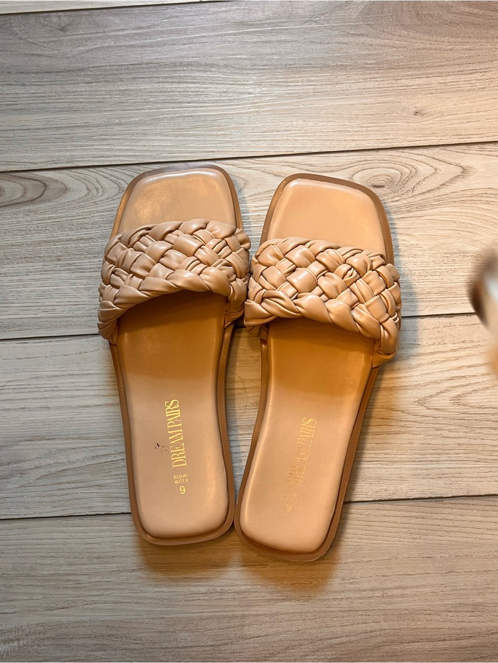 Braided Slide Sandals in Nude - Women